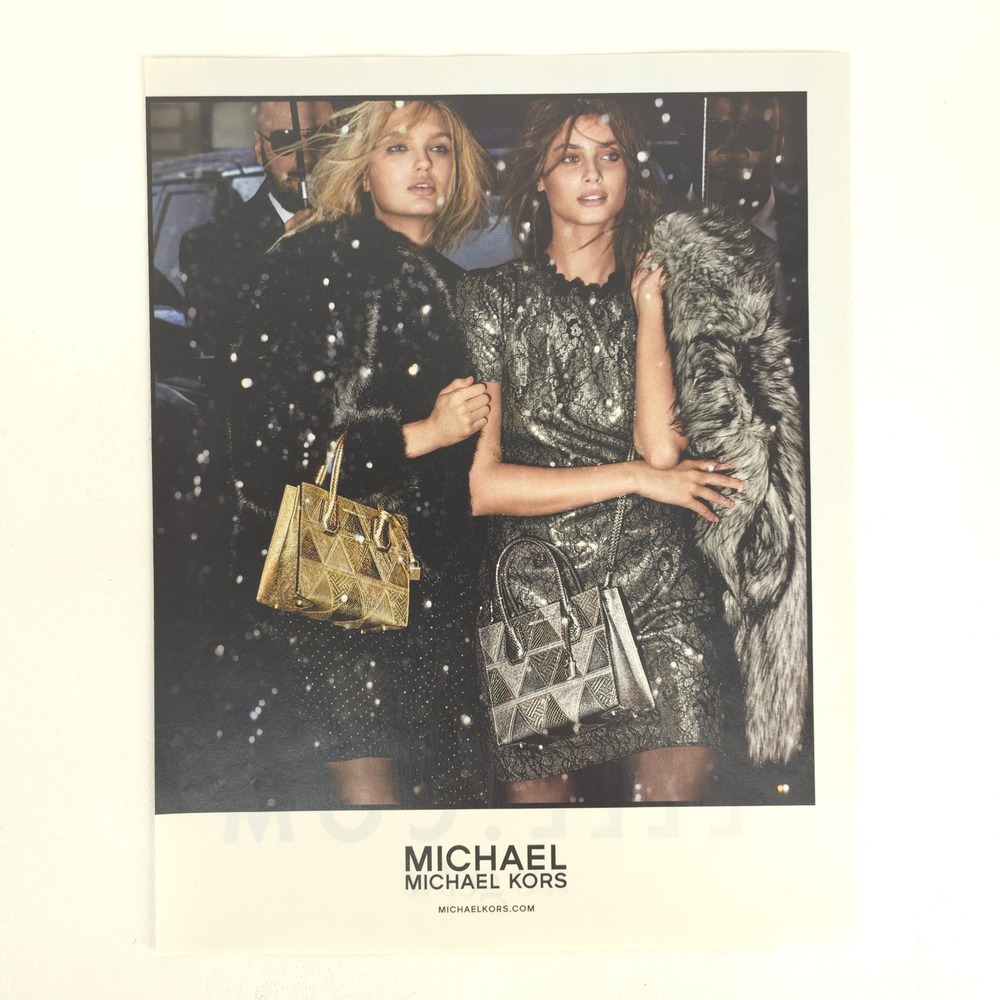 Michael Kors Mercer Bag Print Ad Taylor Hill Romee Strijd Mario Testino Wall Art